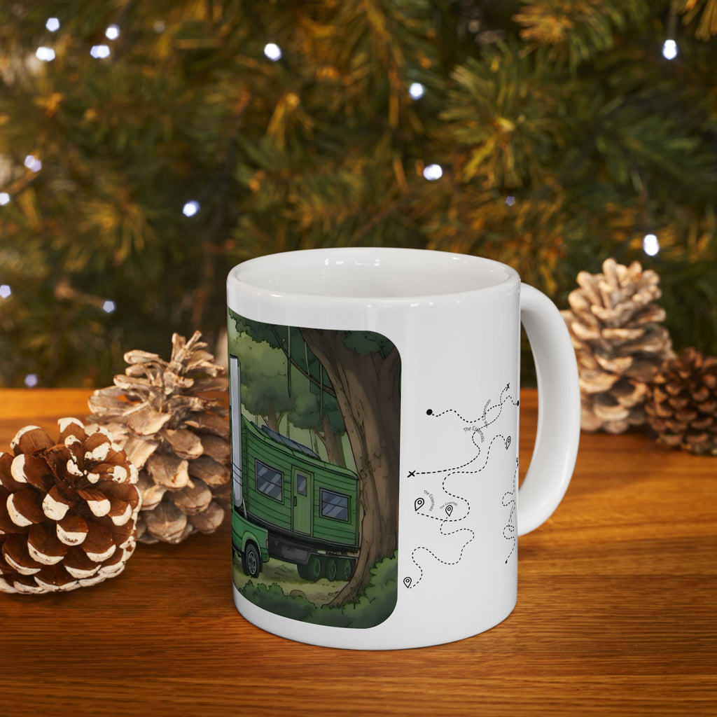 Sunshine State Pickup Trucks #4 Trailer Home White Ceramic Mug – Celebrating Companionship, Creativity & Life’s Little Wonders Cup (11oz/15oz)
