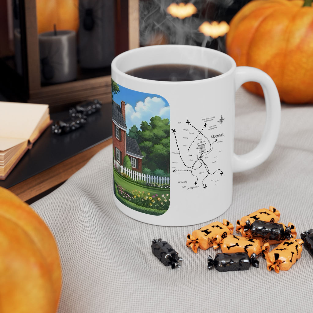 Cozy Architecture & Dreamy Landscapes #47 White Ceramic Mug – Homes Home Sweet Home Cup (11oz/15oz)