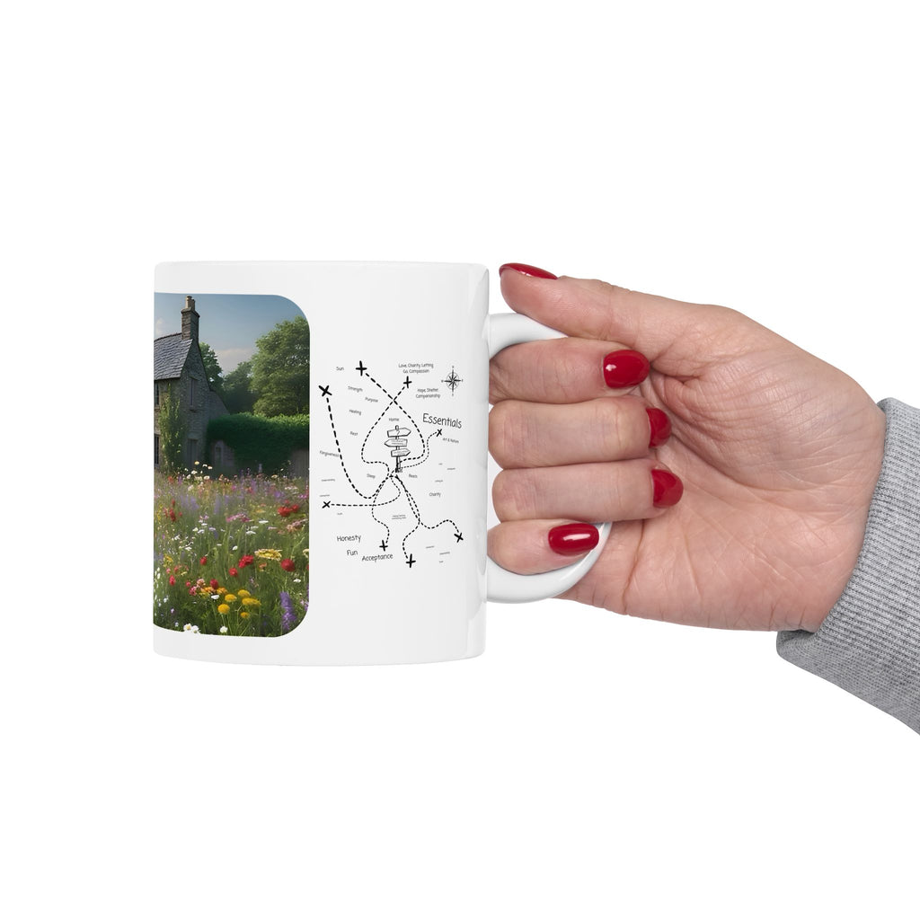 Cozy Architecture & Dreamy Landscapes #13 White Ceramic Mug – Homes Home Sweet Home Cup (11oz/15oz)