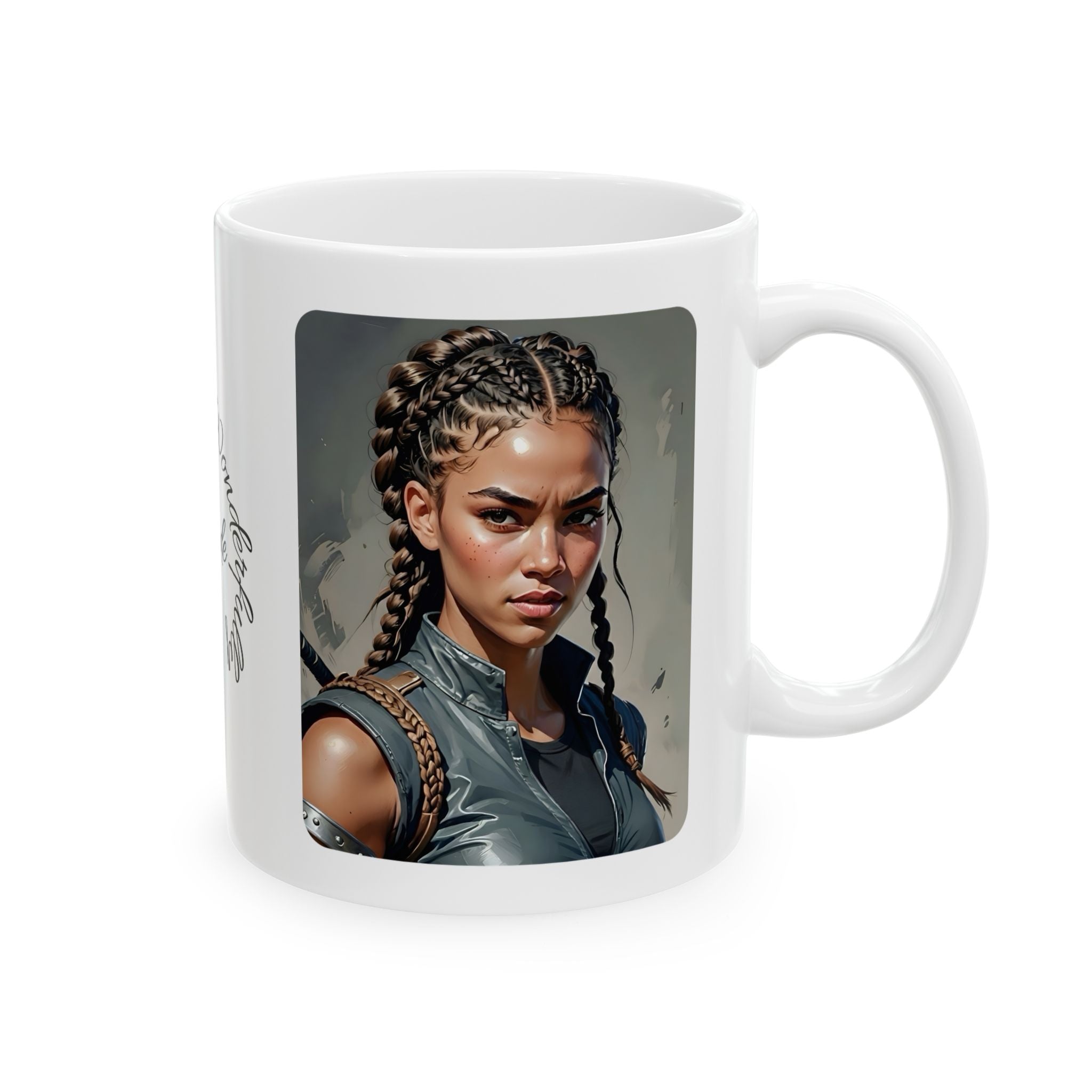 Gentle Woman of Valor #10 White Ceramic Mug - Fearfully & Wonderfully Made Tribute Cup (11oz/15oz)