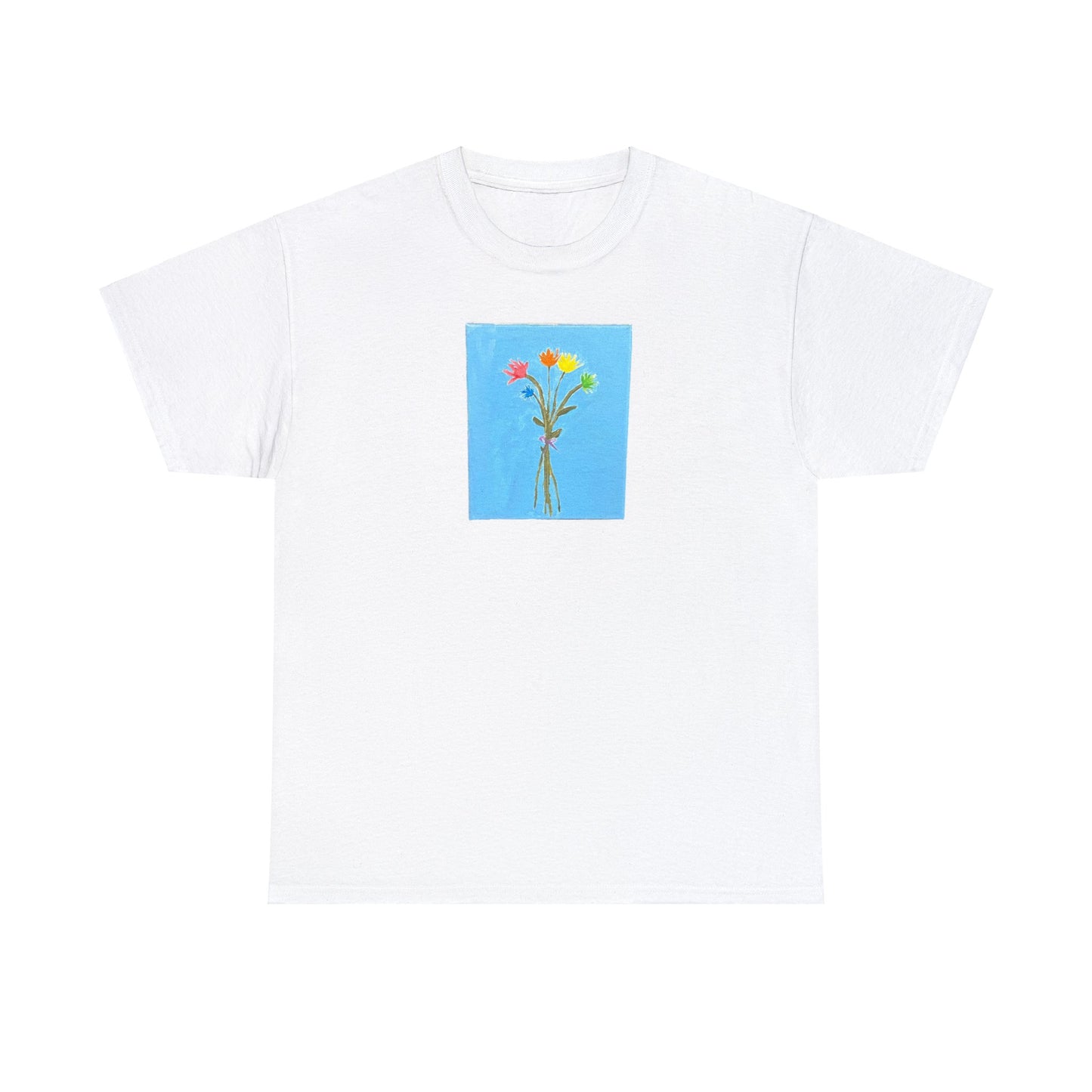 Matiby "Artzy" Flower Unisex Heavy Cotton Tee