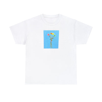 Matiby "Artzy" Flower Unisex Heavy Cotton Tee