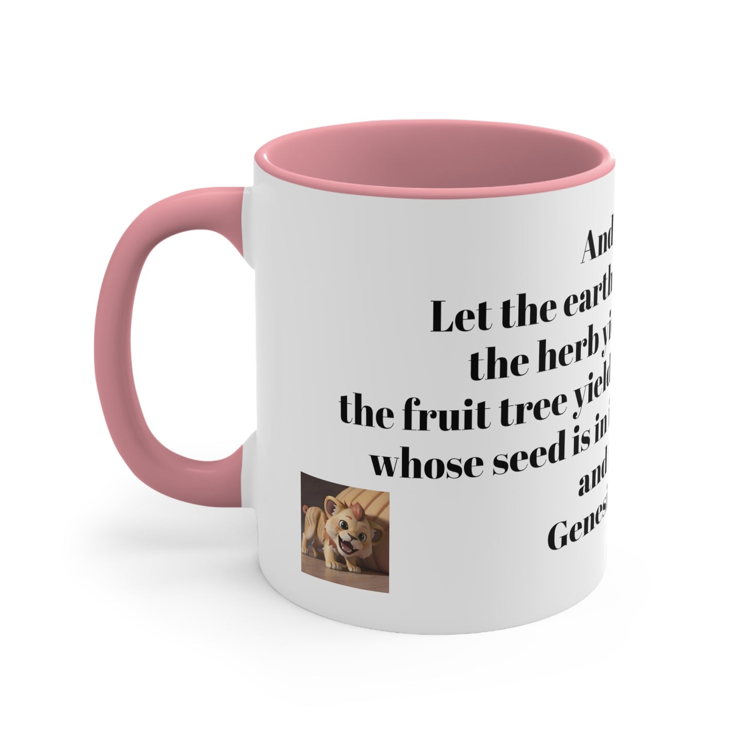 Bible Speaks Gen 1:11 Accent Mug, 11oz