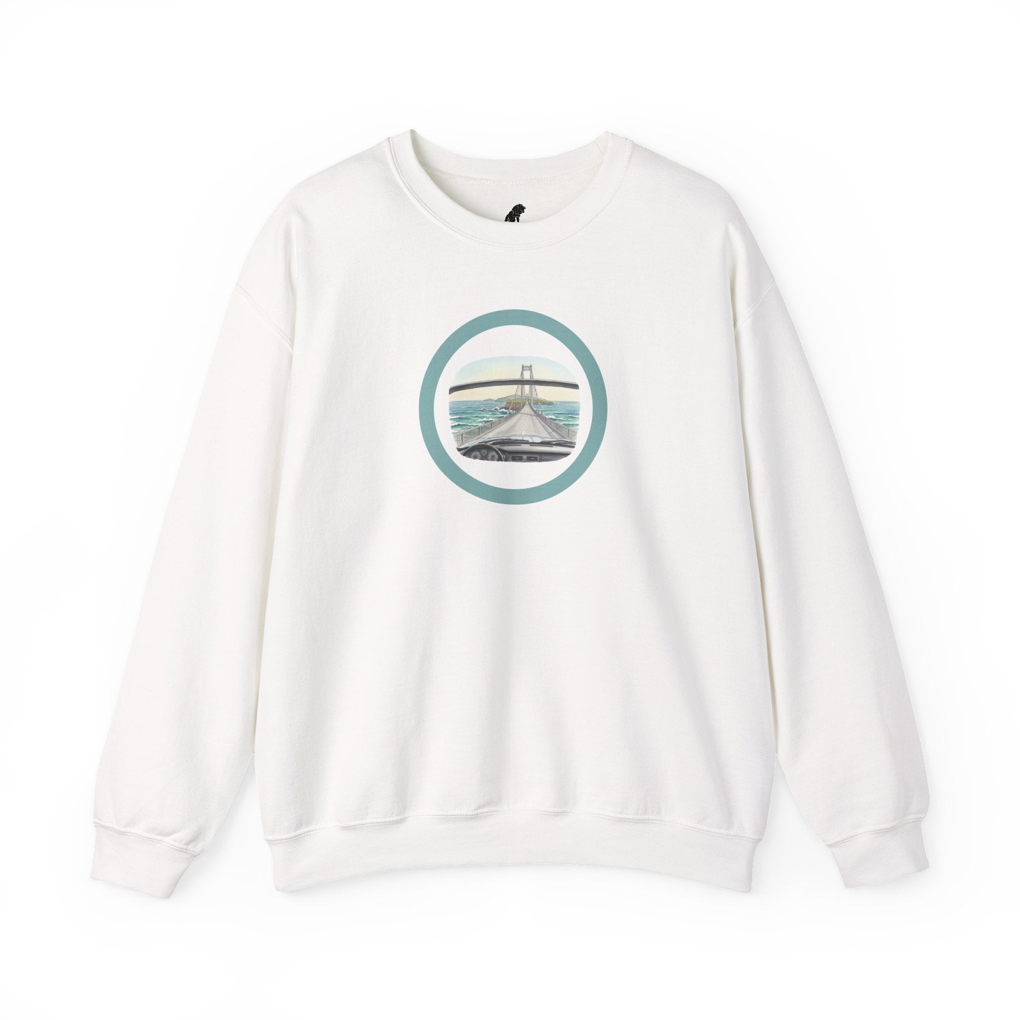 Coastal Bridge Drive Circle Crewneck Sweatshirt