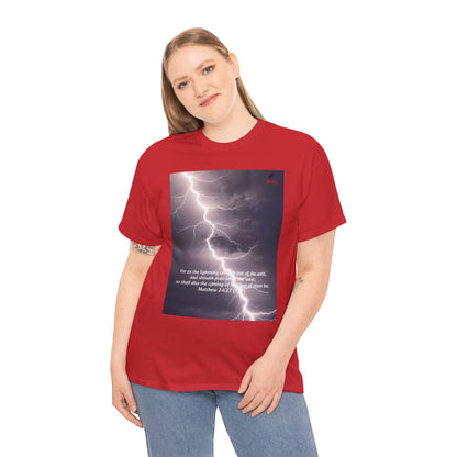 Lightning Style East West Unisex Heavy Cotton Tee