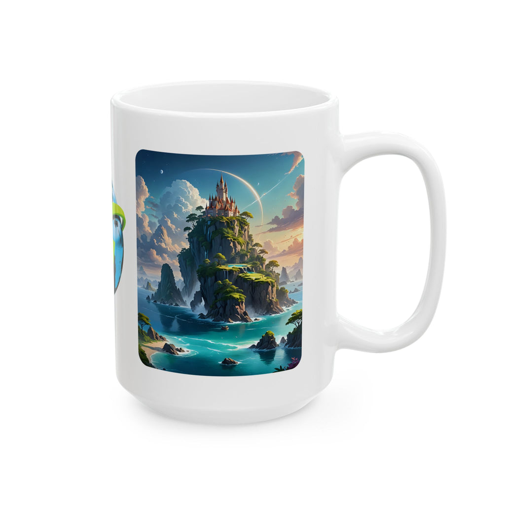 Contrast & Perspective #8 White Ceramic Mug — Time & Chance Daily Cup (11oz, 15oz)
