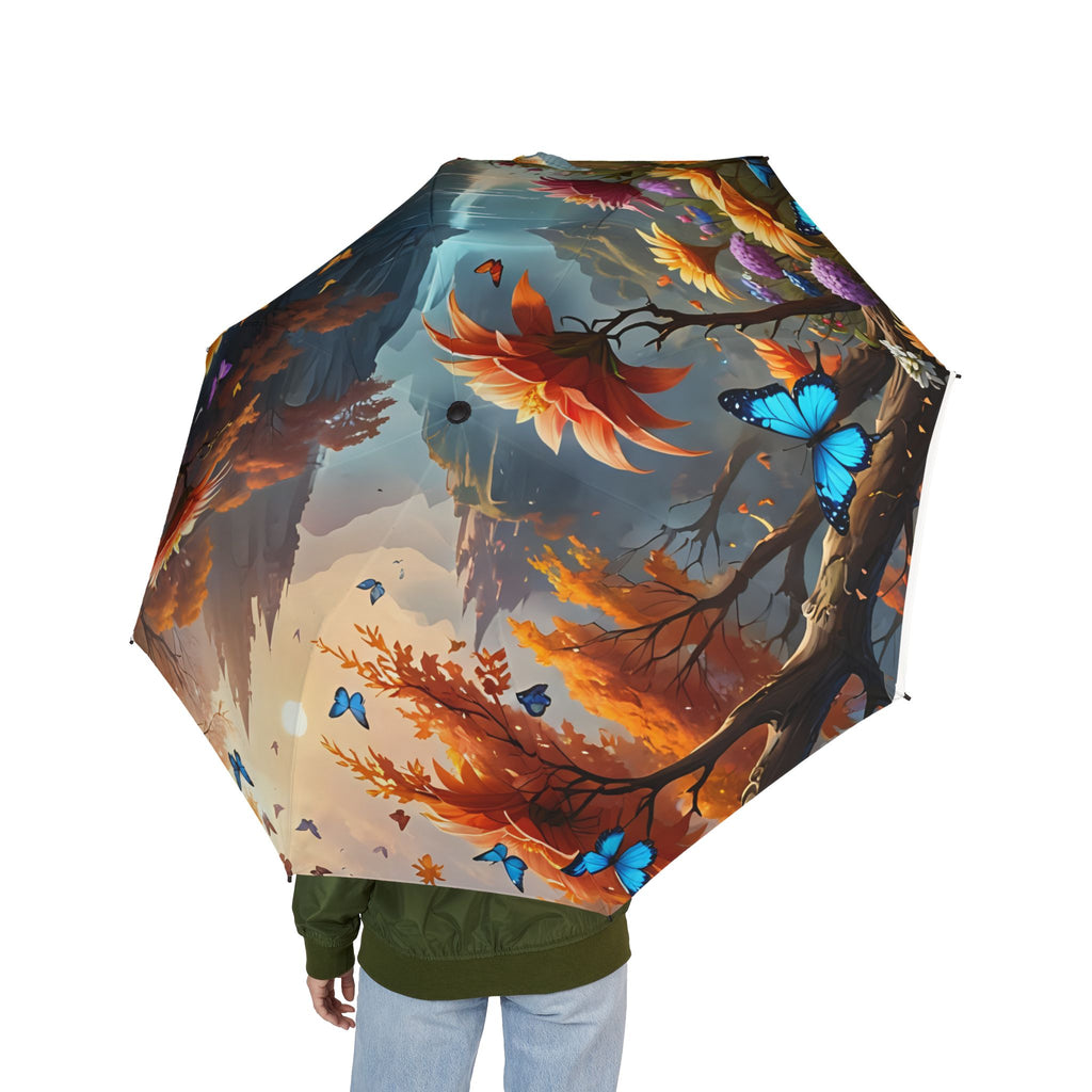 Tranquil Nature Scenery #13 Semi-Automatic Foldable Umbrella | Scenic Retreats, Landscape Art