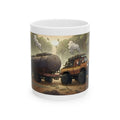 Adventure 4x4 Trucks #54, Container Haulers White Ceramic Mug — Find Your Path To The Essentials Cup (11oz & 15oz)