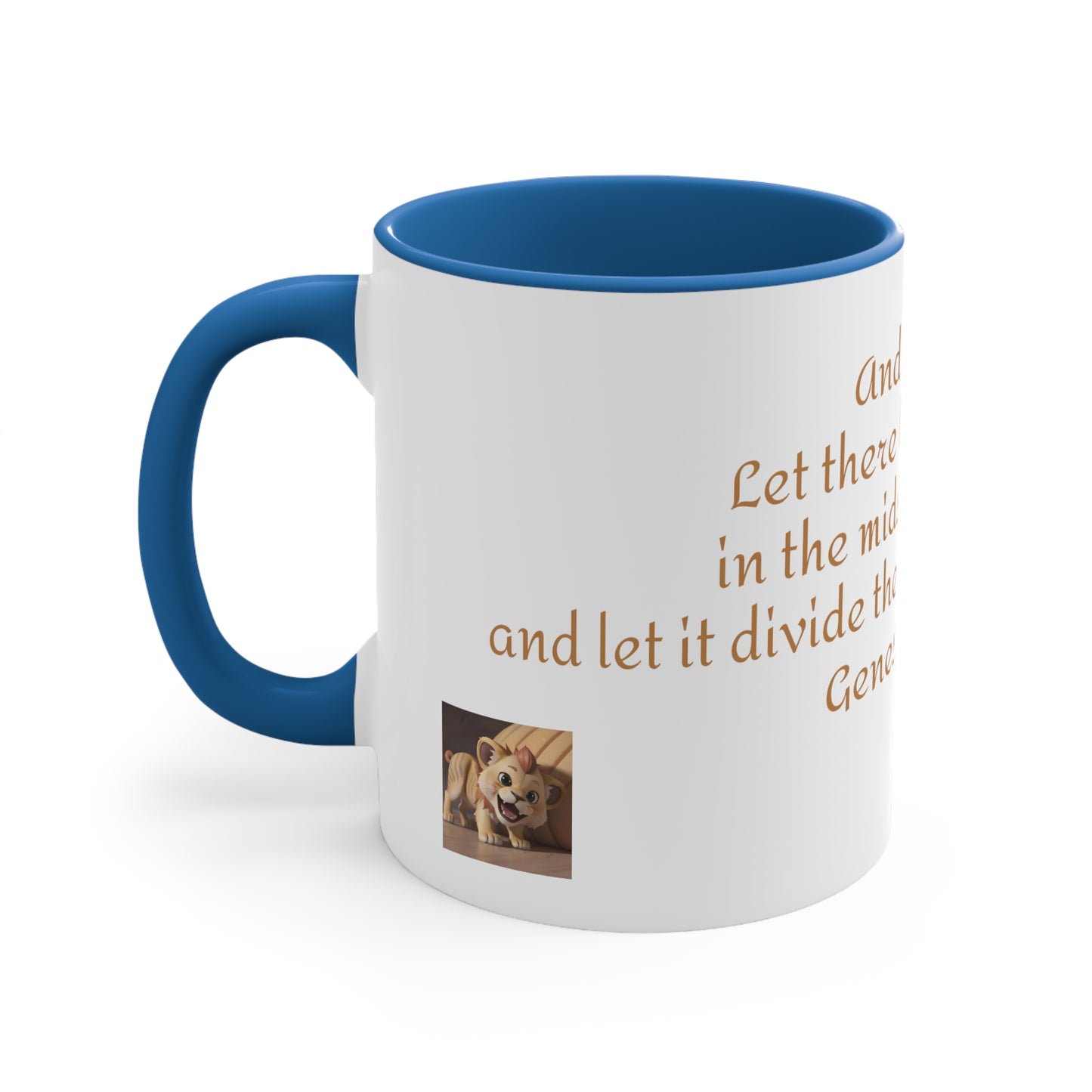 Bible Speaks Gen 1:6 Accent Mug, 11oz