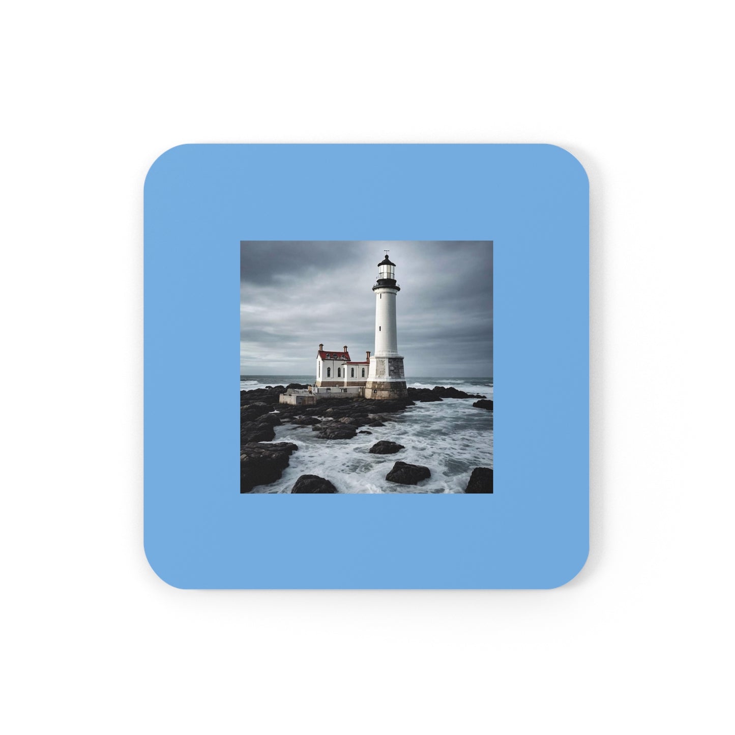 Matiby Lighthouse Cork Back Coaster