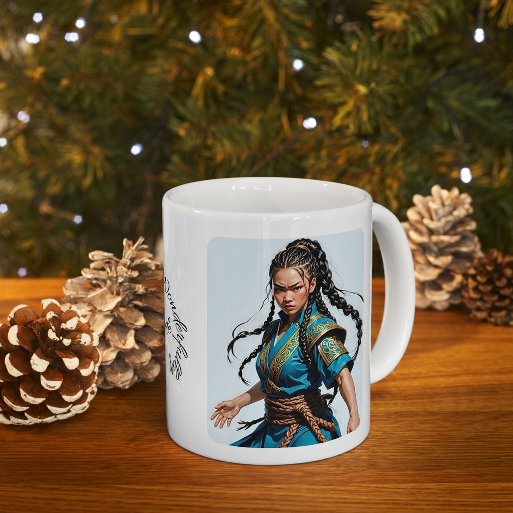 Gentle Woman of Valor #3 White Ceramic Mug - Fearfully & Wonderfully Made Tribute Cup (11oz/15oz)