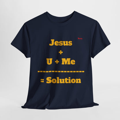 Jesus+U+Me Unisex Heavy Cotton Tee