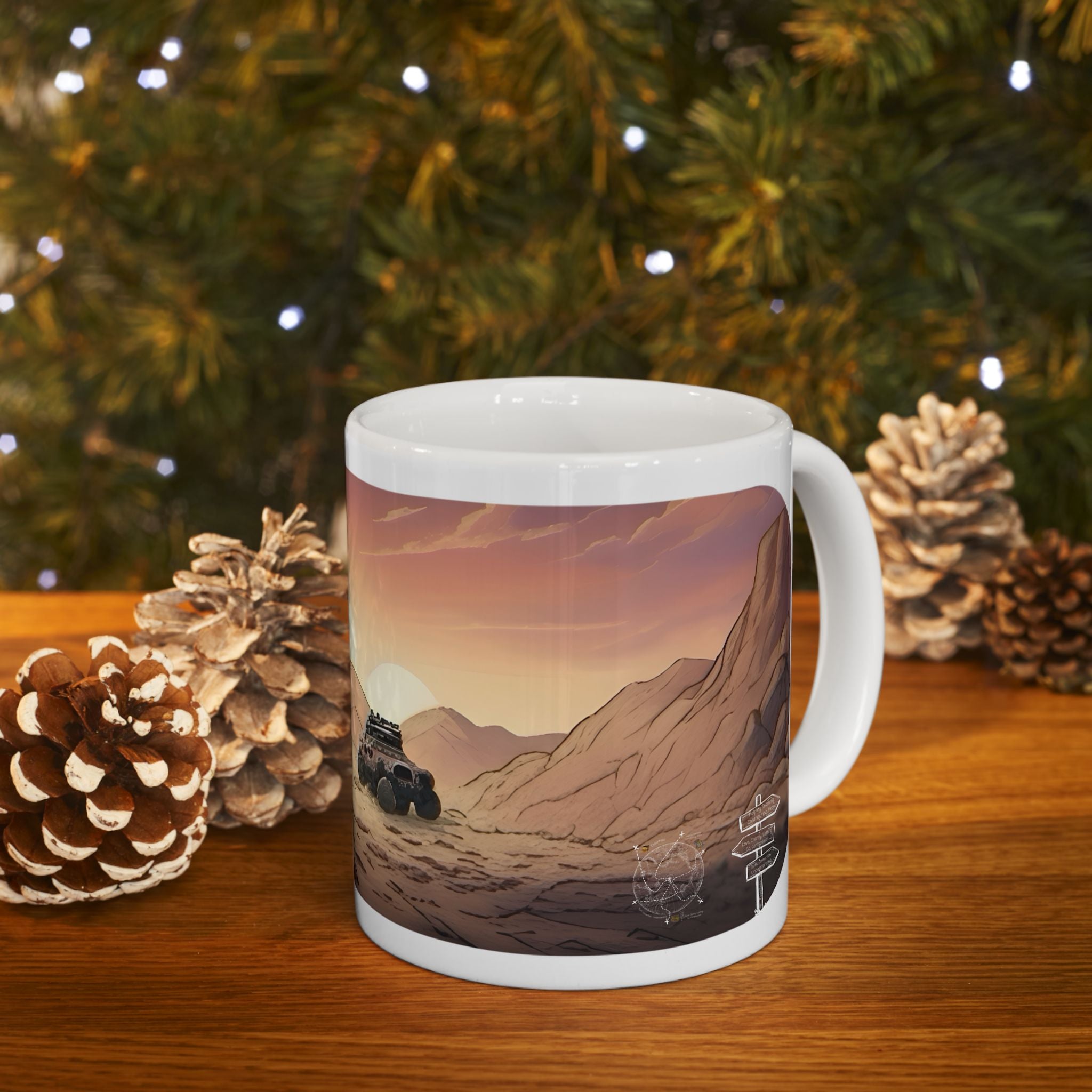 Adventure 4x4 Trucks #33, Business Entrepreneurs On The Move White Ceramic Mug — Find Your Path To The Essentials Cup (11oz & 15oz)