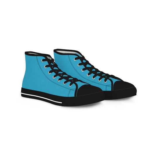 Men's Turquoise High Top Sneakers