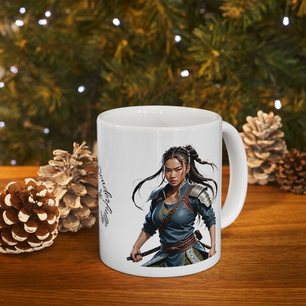 Gentle Woman of Valor #17 White Ceramic Mug - Fearfully & Wonderfully Made Tribute Cup (11oz/15oz)