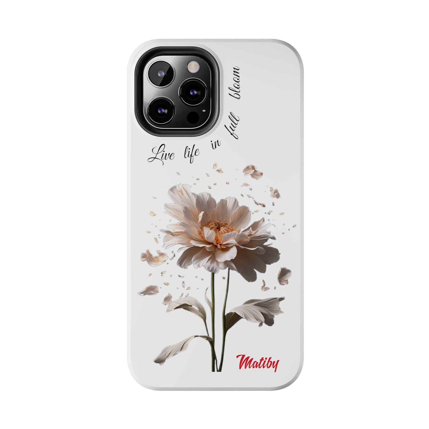 Matiby Amy's Special Flower Bloom White Tough Phone Cases