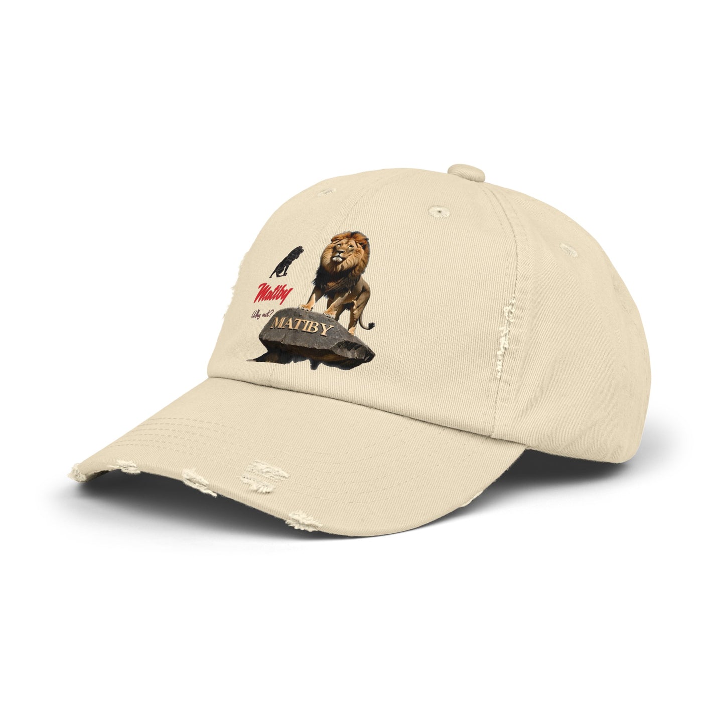 Matiby Lion Unisex Distressed Cap