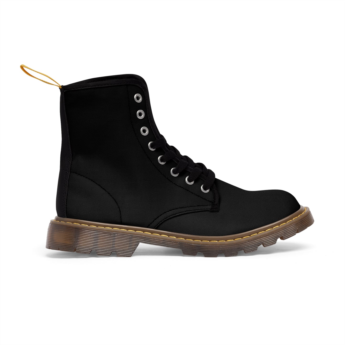 Men's Black Canvas Boots