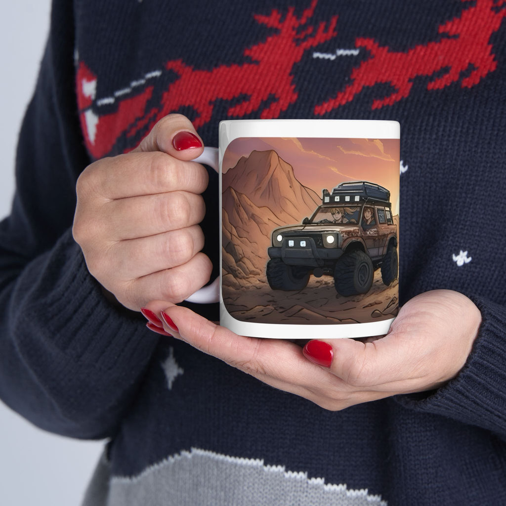 Adventure 4x4 Trucks #33, Business Entrepreneurs On The Move White Ceramic Mug — Find Your Path To The Essentials Cup (11oz & 15oz)