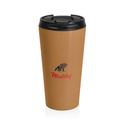 Matiby Brown Stainless Steel Travel Mug