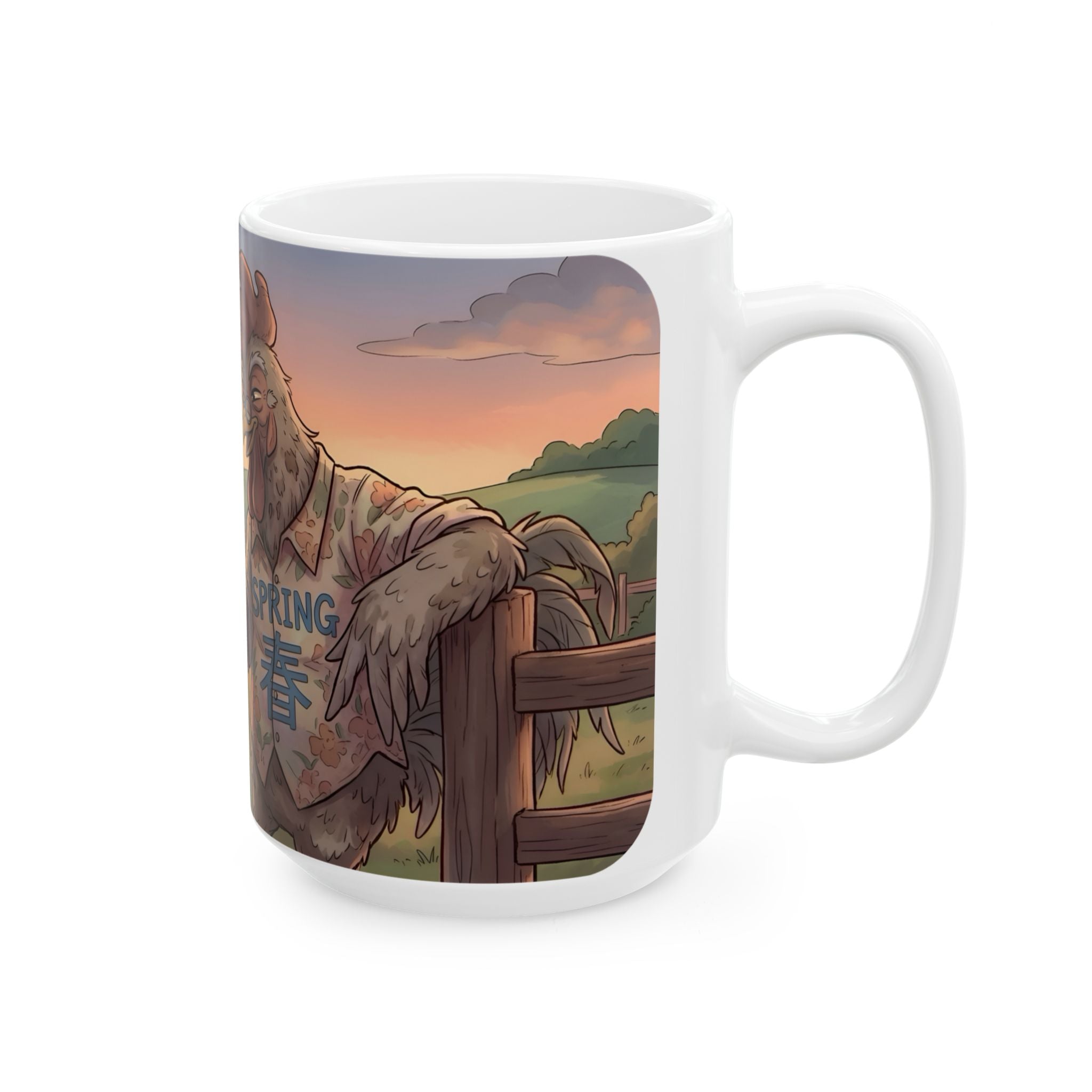Spring Rooster White Ceramic Mug – "I Still Got It" Farmhouse Chicken Art (11oz/15oz)