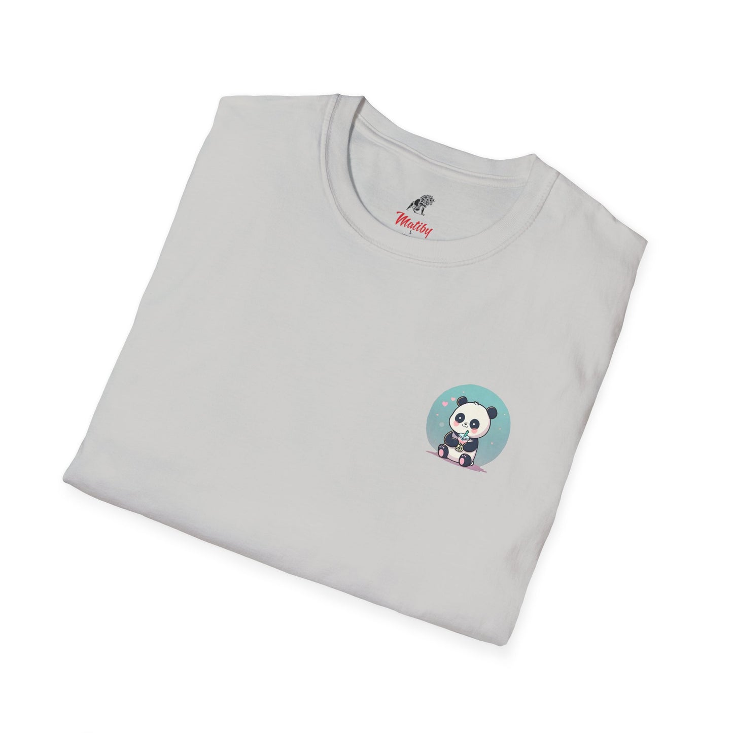 Panda With Boba Unisex Softstyle T-Shirt