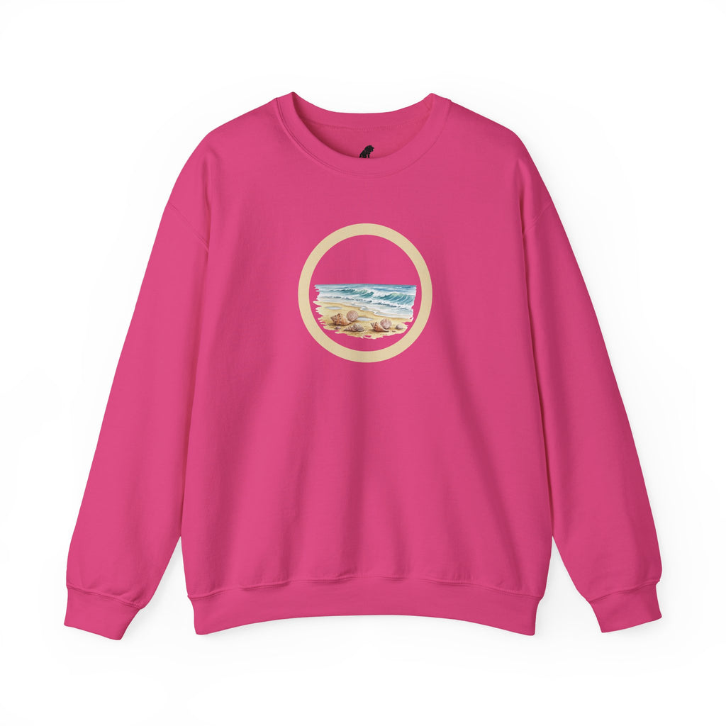 Beach Circle Crewneck Sweatshirt — Coastal Sunset Sweater