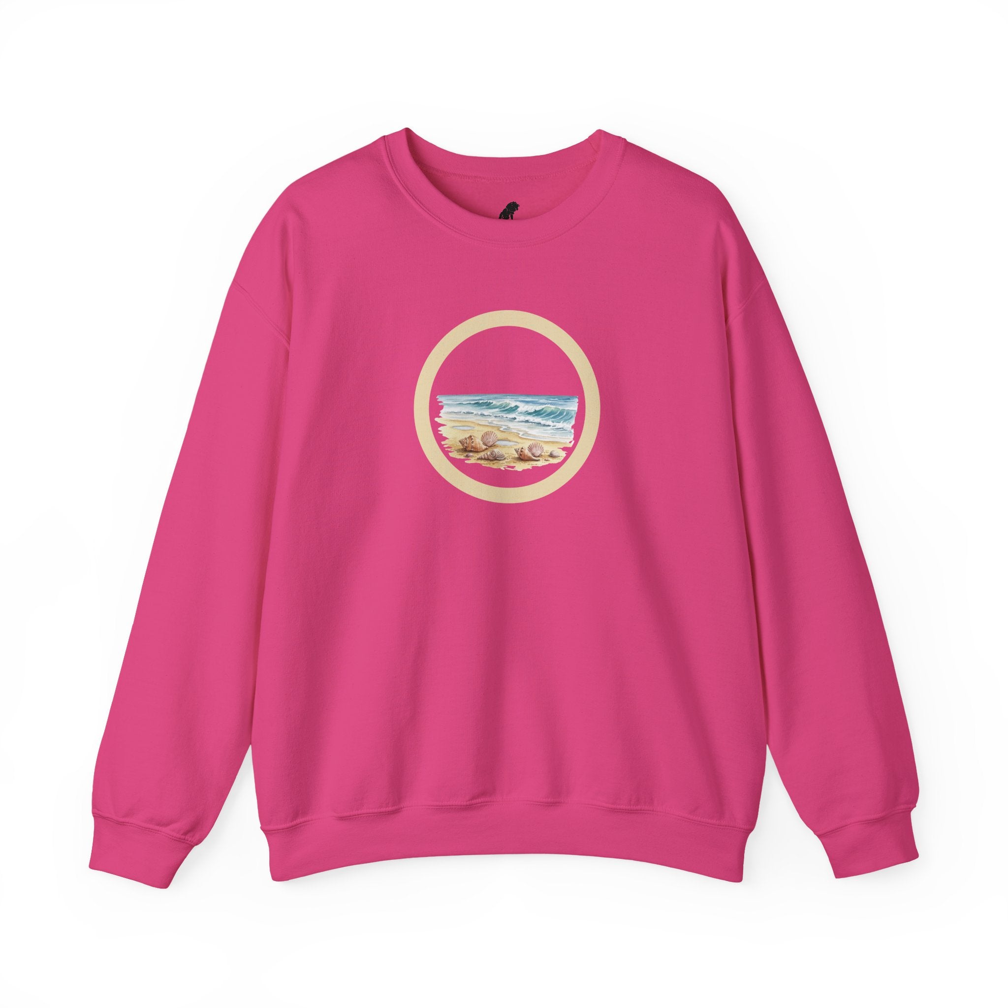 Beach Circle Crewneck Sweatshirt — Coastal Sunset Sweater