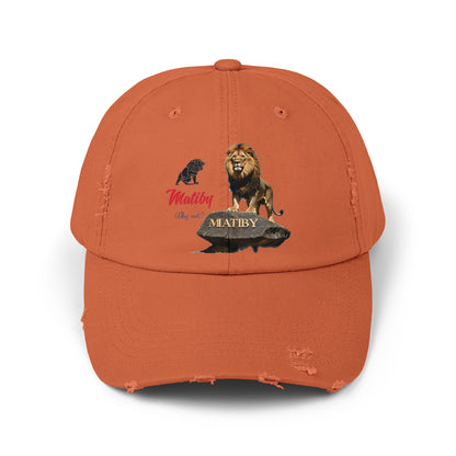 Matiby Lion Unisex Distressed Cap