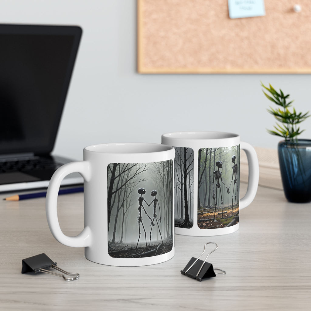 The Stick-To-It Species #5 White Ceramic Mug – Anatomy of Optimism Cup 11oz/15oz