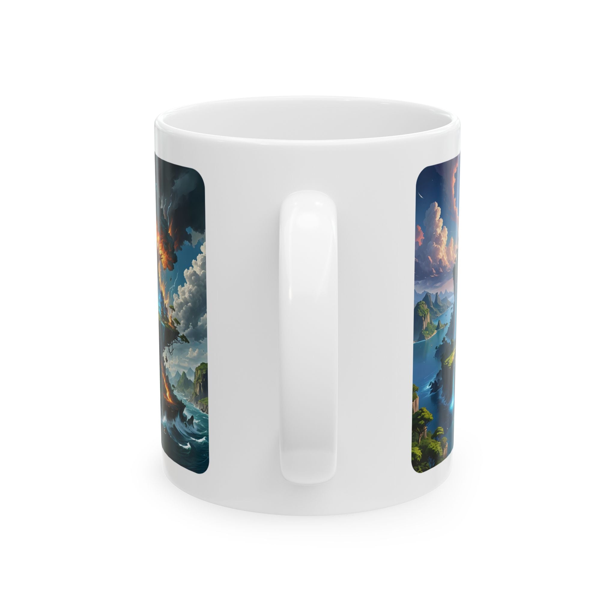 Contrast & Perspective #1 White Ceramic Mug — Time & Chance Daily Cup (11oz, 15oz)