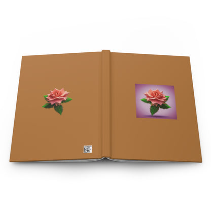 Rose Hardcover Journal Matte Light Brown