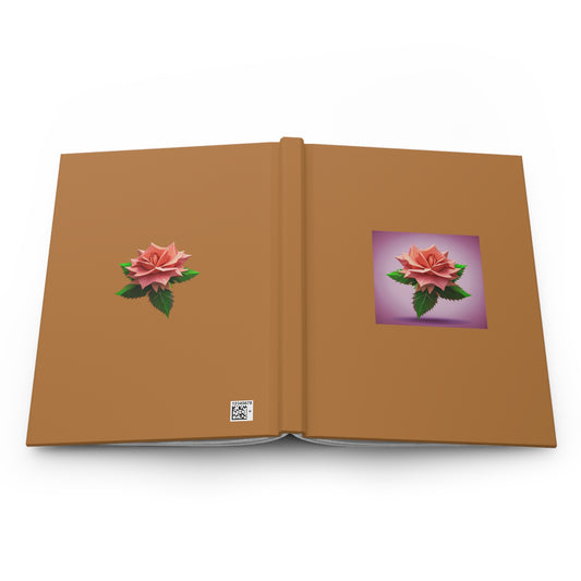 Rose Hardcover Journal Matte Light Brown