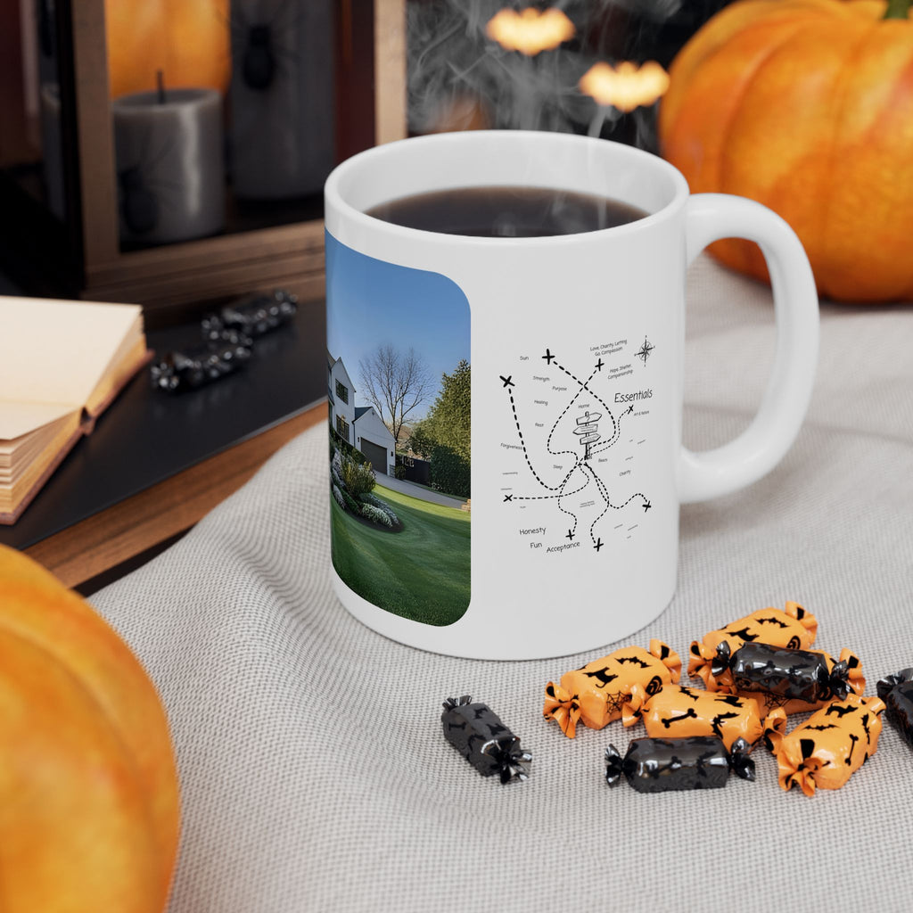 Cozy Architecture & Dreamy Landscapes #4 White Ceramic Mug – Homes Home Sweet Home Cup (11oz/15oz)