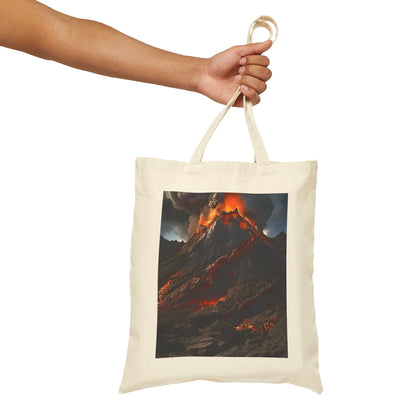 Volcano Cotton Canvas Tote Bag