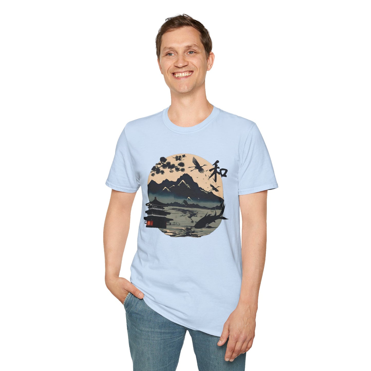 Japanese Landscape Unisex Softstyle T-Shirt