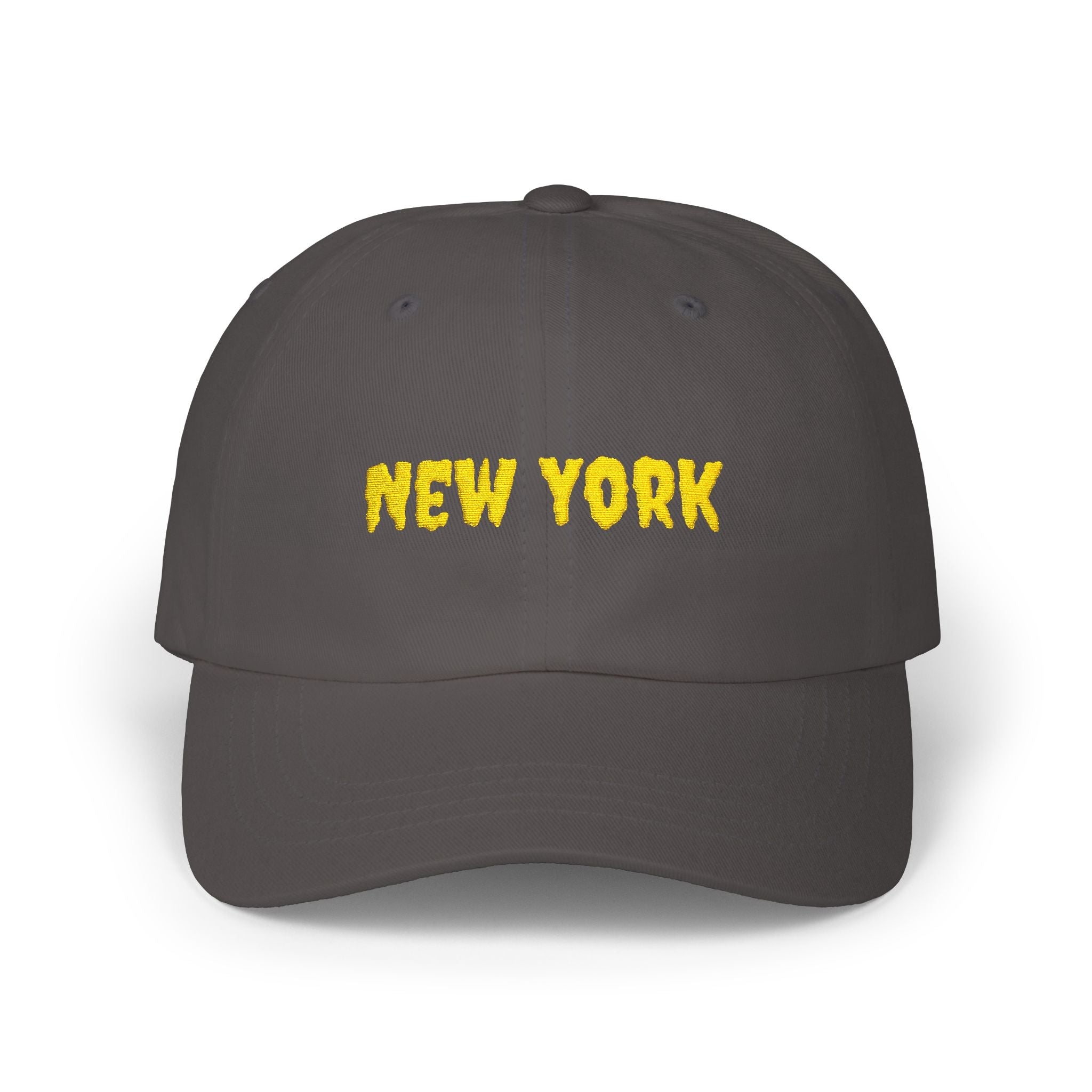 New York United States of America Gold Embroidered Classic Dad Cap | NY 11th USA Baseball Hat