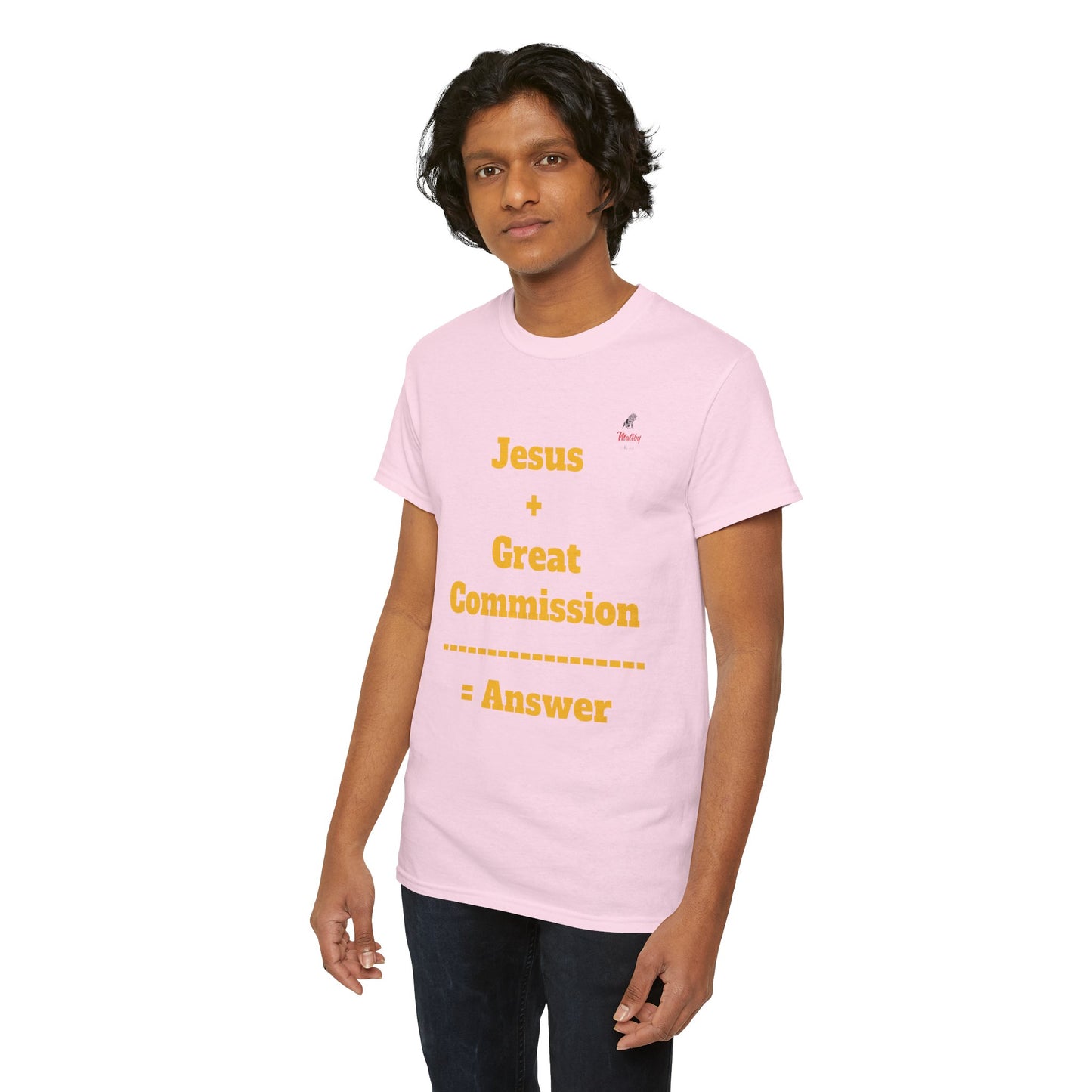 Jesus+Great Commission Unisex Heavy Cotton Tee