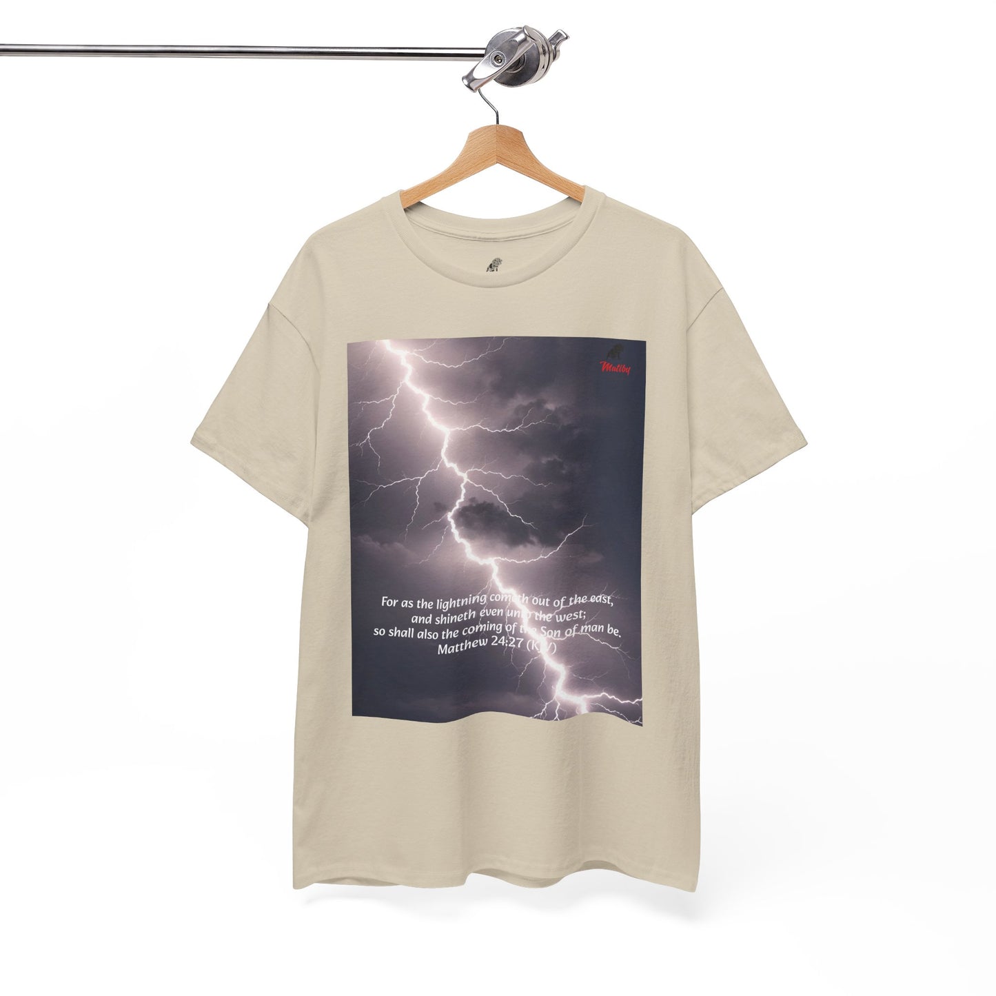 Lightning Style East West Unisex Heavy Cotton Tee