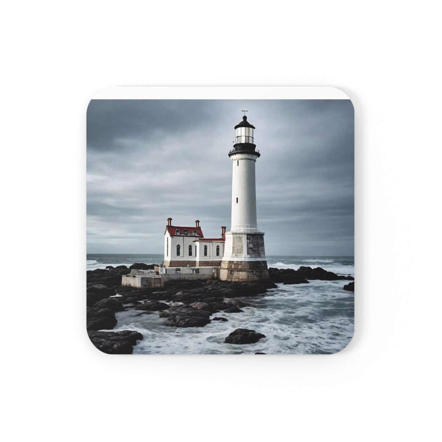 Matiby Lighthouse Cork Back Coaster