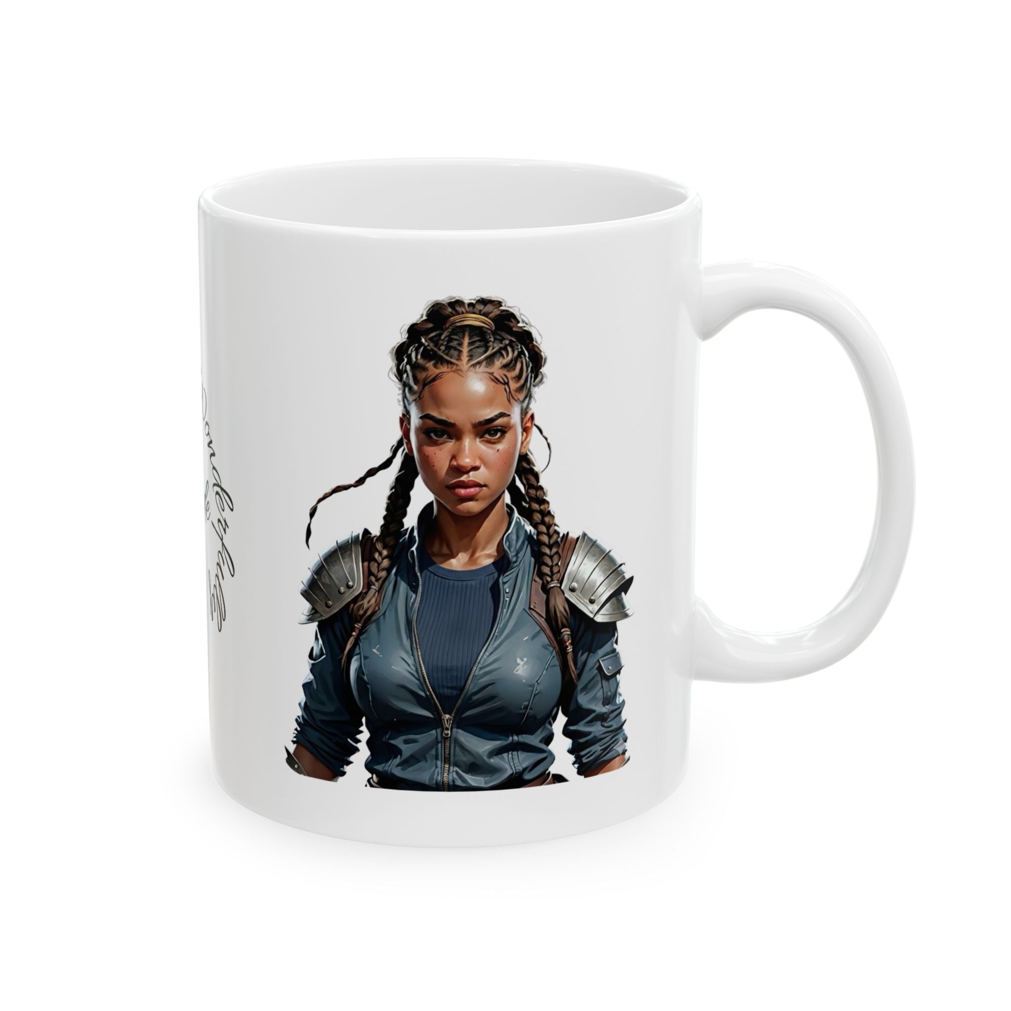 Gentle Woman of Valor #26 White Ceramic Mug - Fearfully & Wonderfully Made Tribute Cup (11oz/15oz)