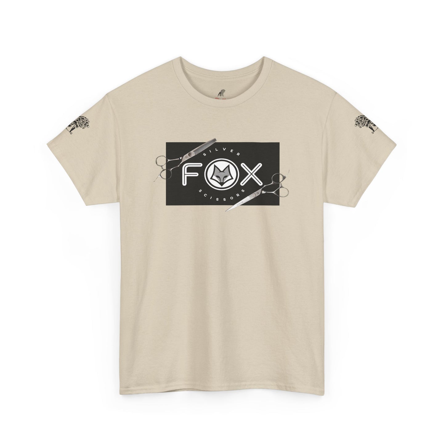 Silver Fox Scissors Unisex Heavy Cotton Tee