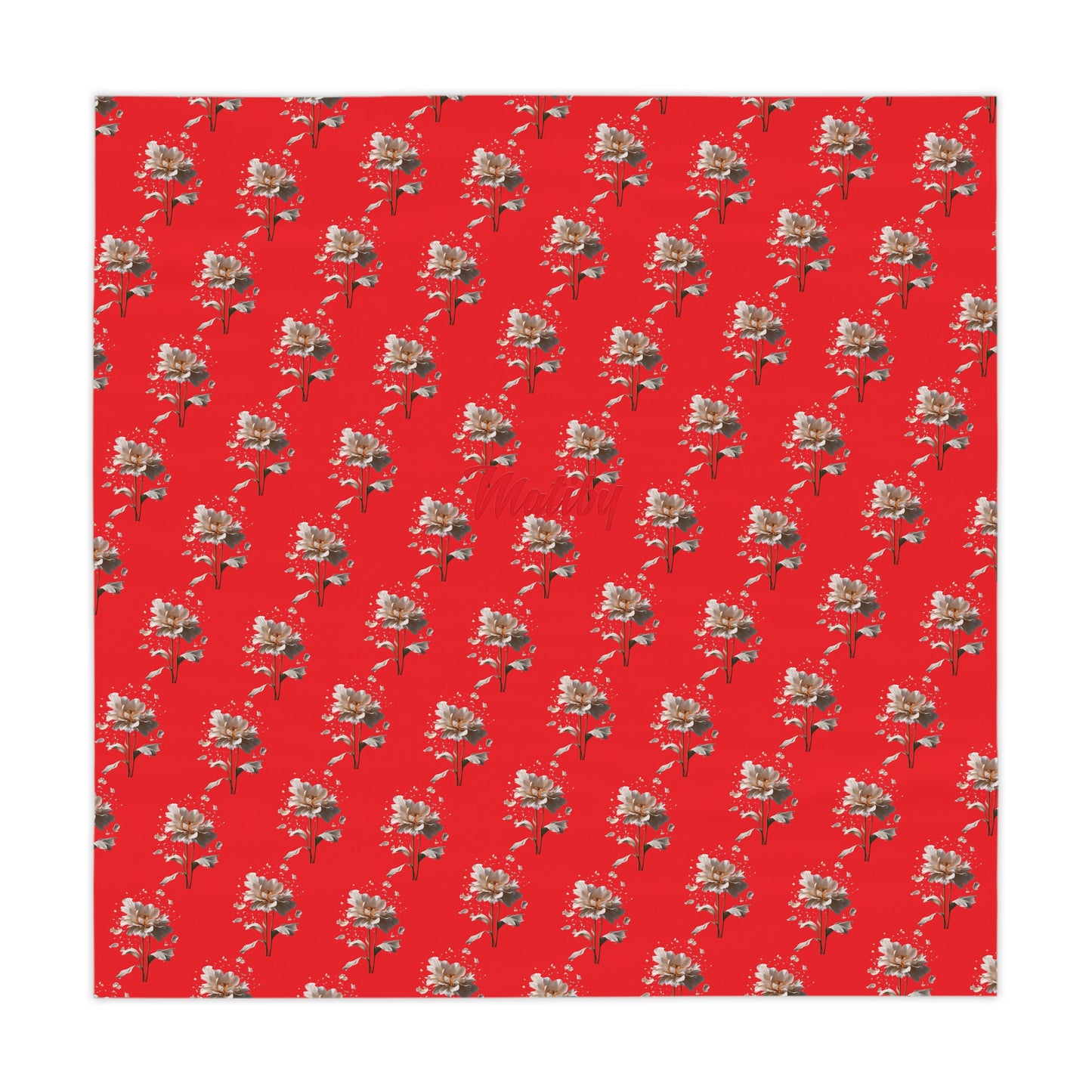 Matiby Red FlowerTablecloth