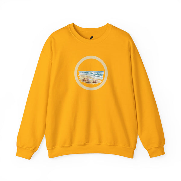 Beach Circle Crewneck Sweatshirt — Coastal Sunset Sweater