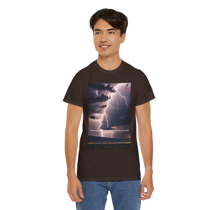 Lightning Style Earth Trembled Unisex Heavy Cotton Tee