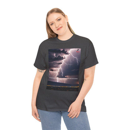 Lightning Style Earth Trembled Unisex Heavy Cotton Tee