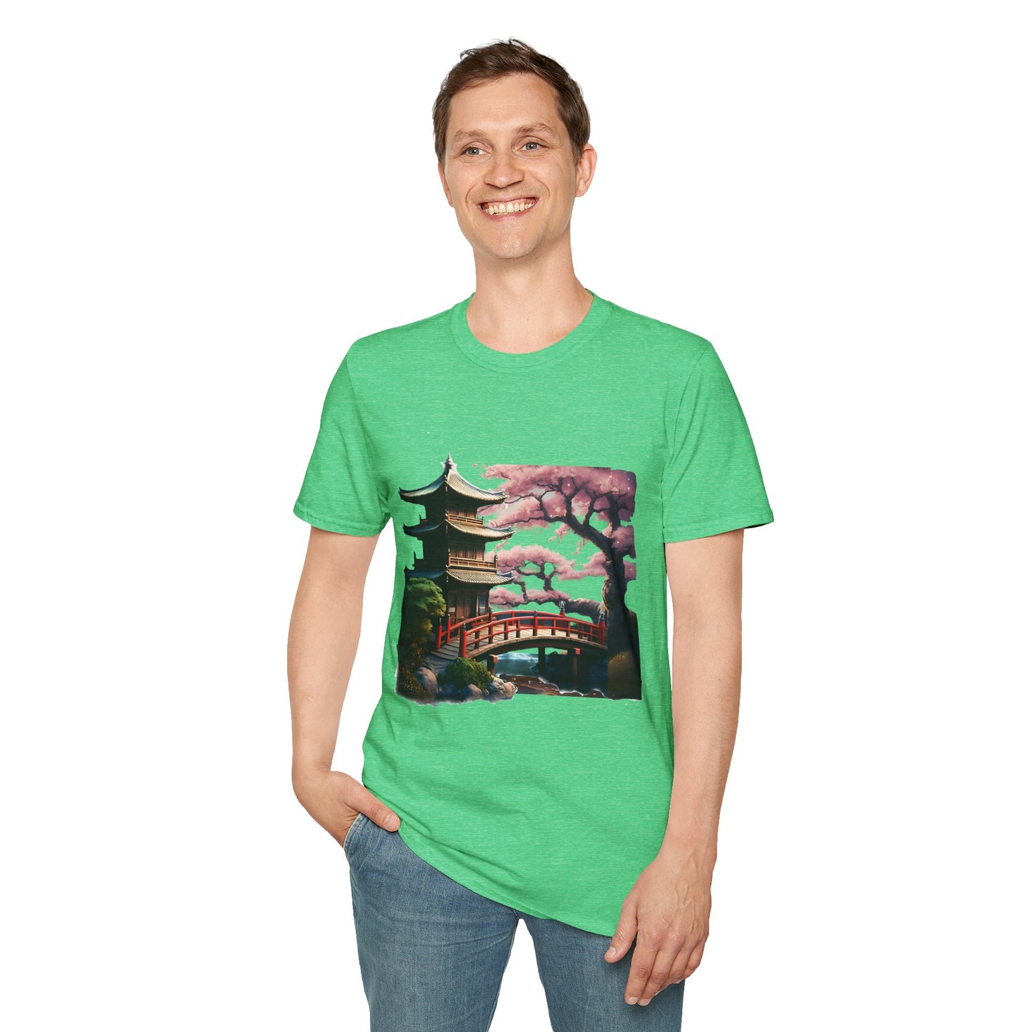 Japanese Landscape Unisex Softstyle T-Shirt