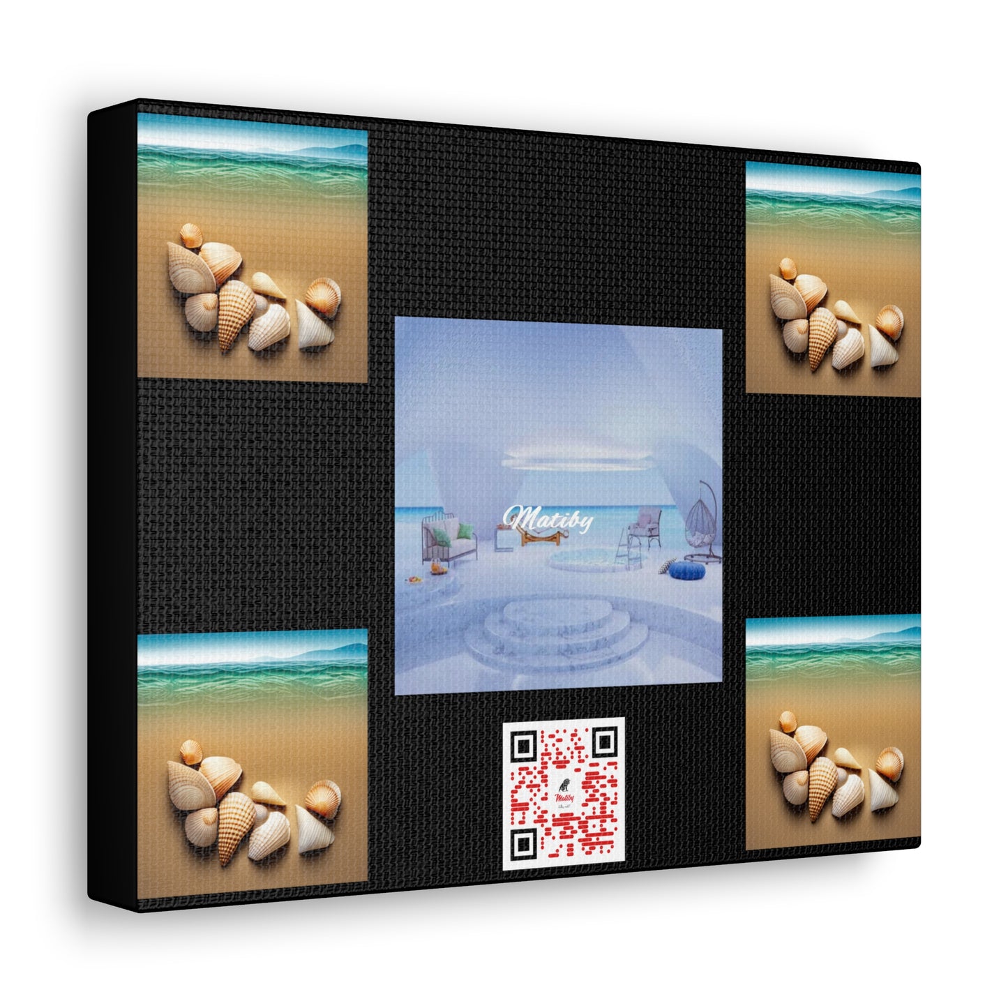 Matiby QR Black Canvas Gallery Wraps