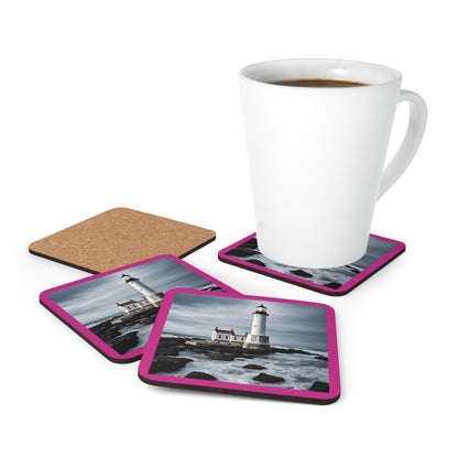 Matiby Lighthouse Corkwood Coaster Set