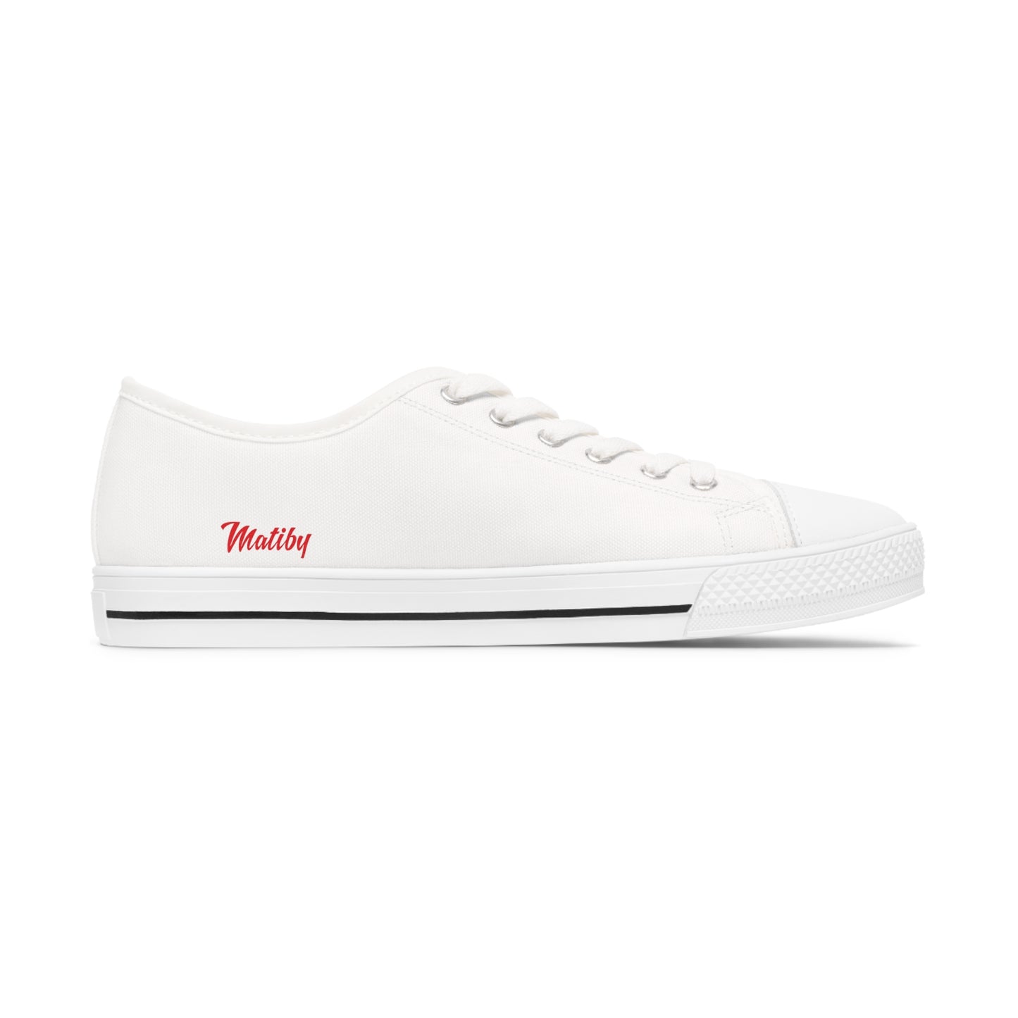 Matiby Women's White Low Top Sneakers